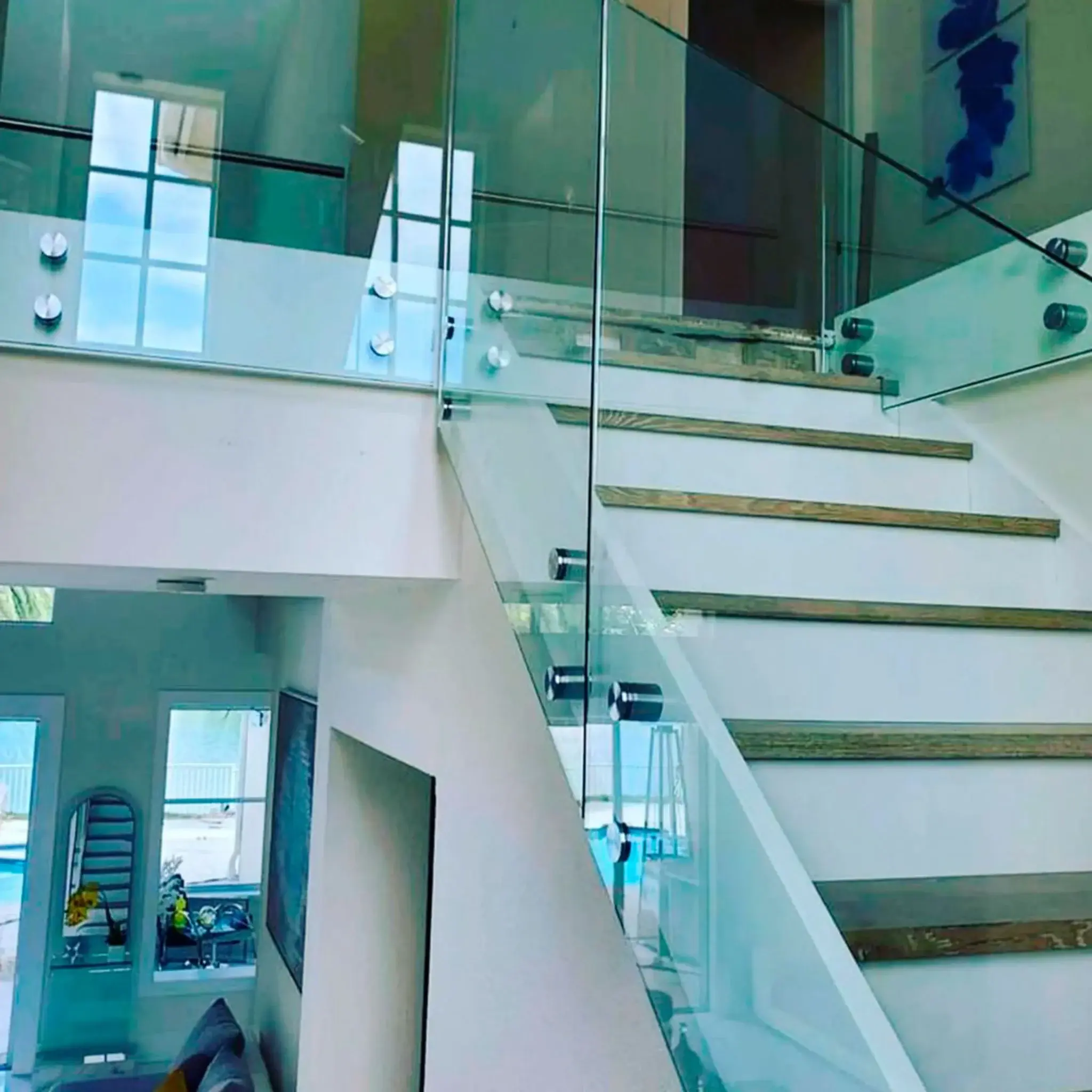 Custom glass installation by Glass Designer LLC in Southwest Florida