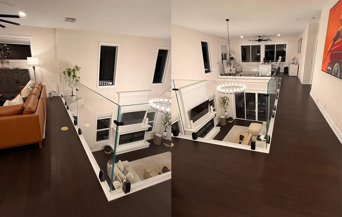 Custom glass installation by Glass Designer LLC in Southwest Florida