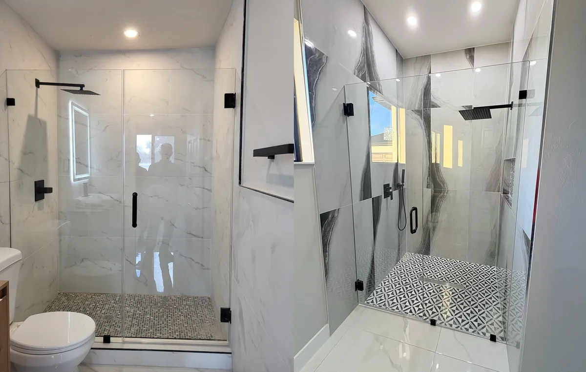 Custom glass installation by Glass Designer LLC in Southwest Florida